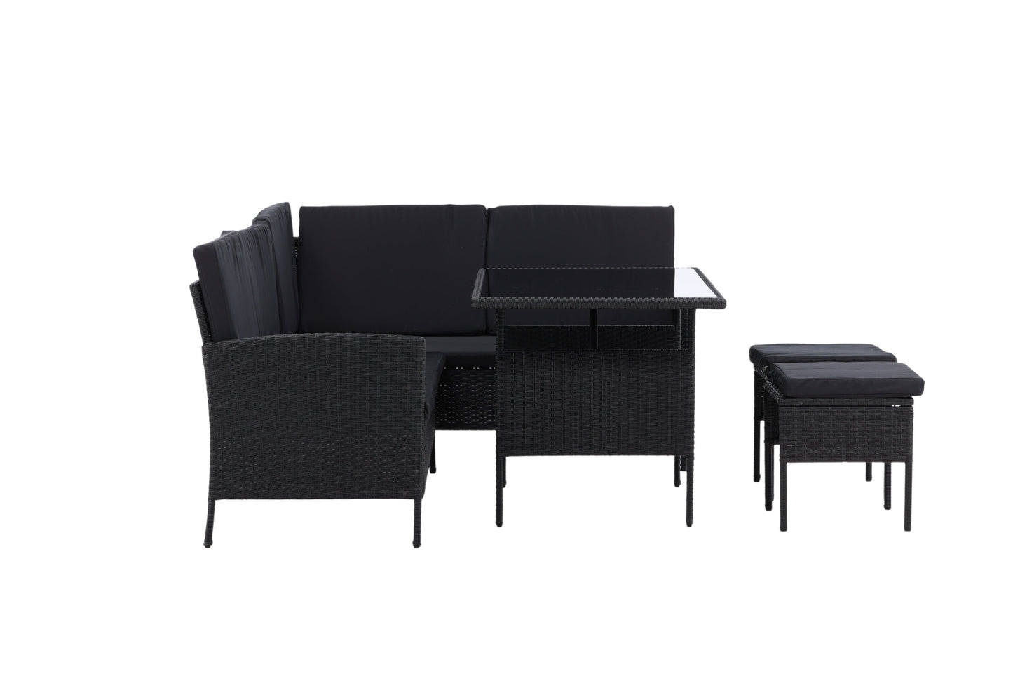 Knock Outdoor Sofagruppe – Schwarz