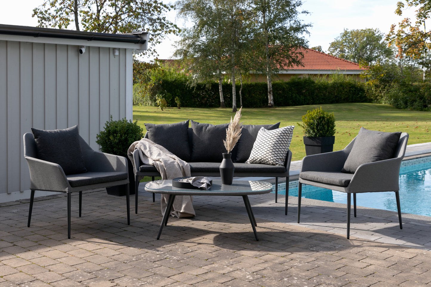 Spoga Outdoor Sofagruppe – Grau