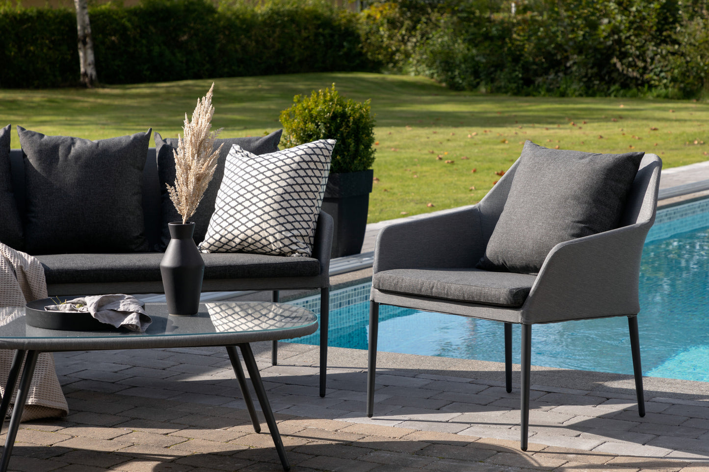 Spoga Outdoor Sofagruppe – Grau