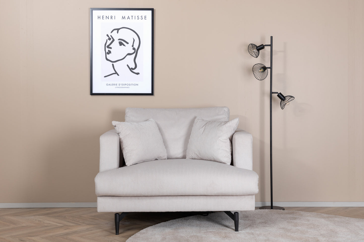 Sofia Sessel – Beige Cord