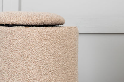 Limpen Pouf - Beige Teddy