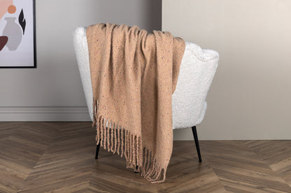 Tilly Throw Polystercotton – Beige – 170 x 130