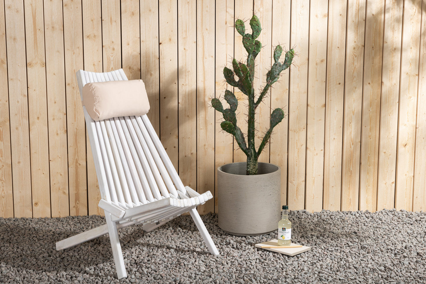 Maja Outdoor Loungestuhl – Weiß