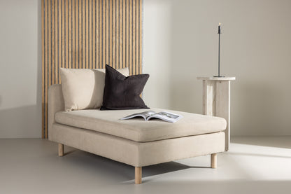 Zero Daybed – Stoff in Holzoptik in Beige