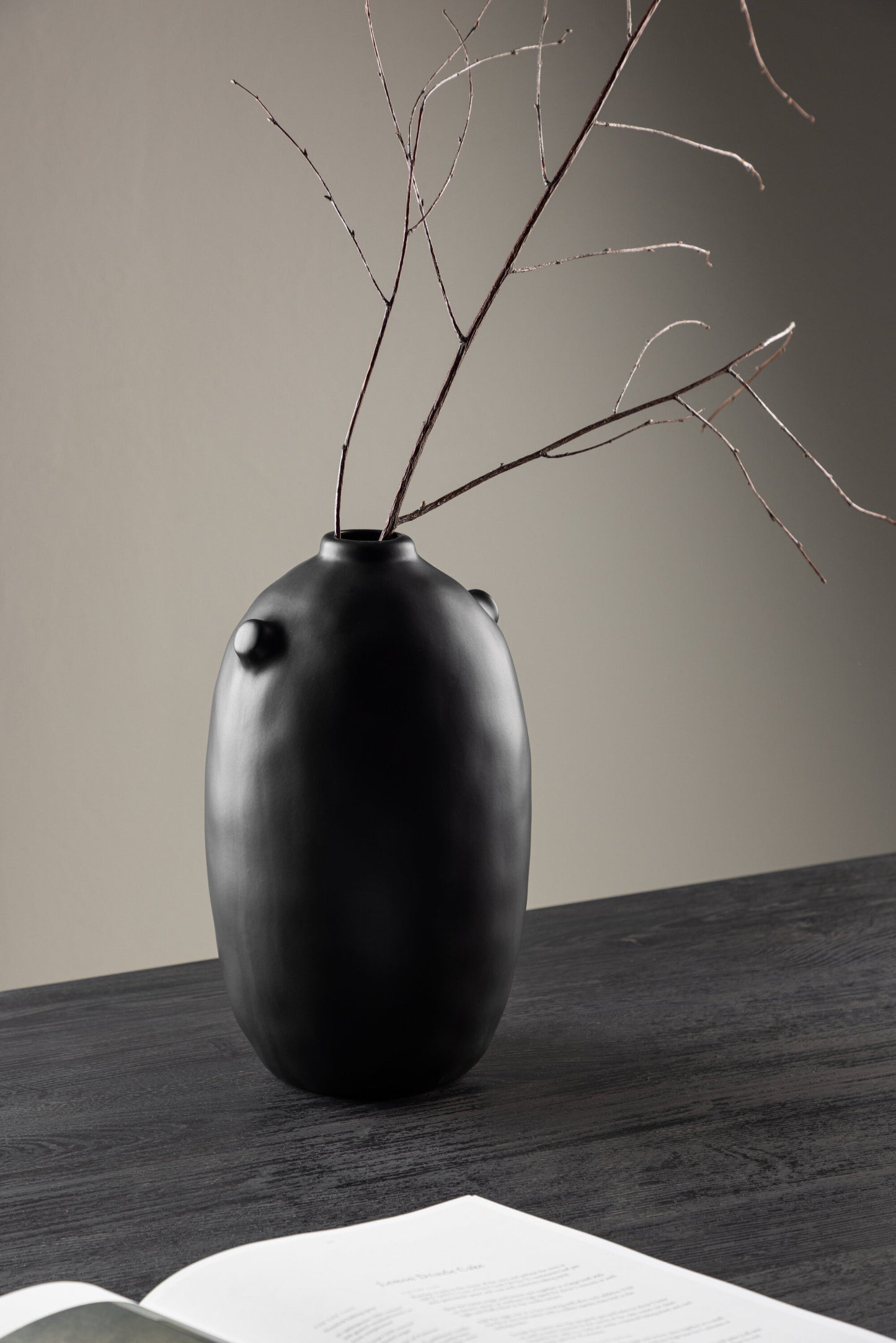 Madi Vase – Mattschwarz