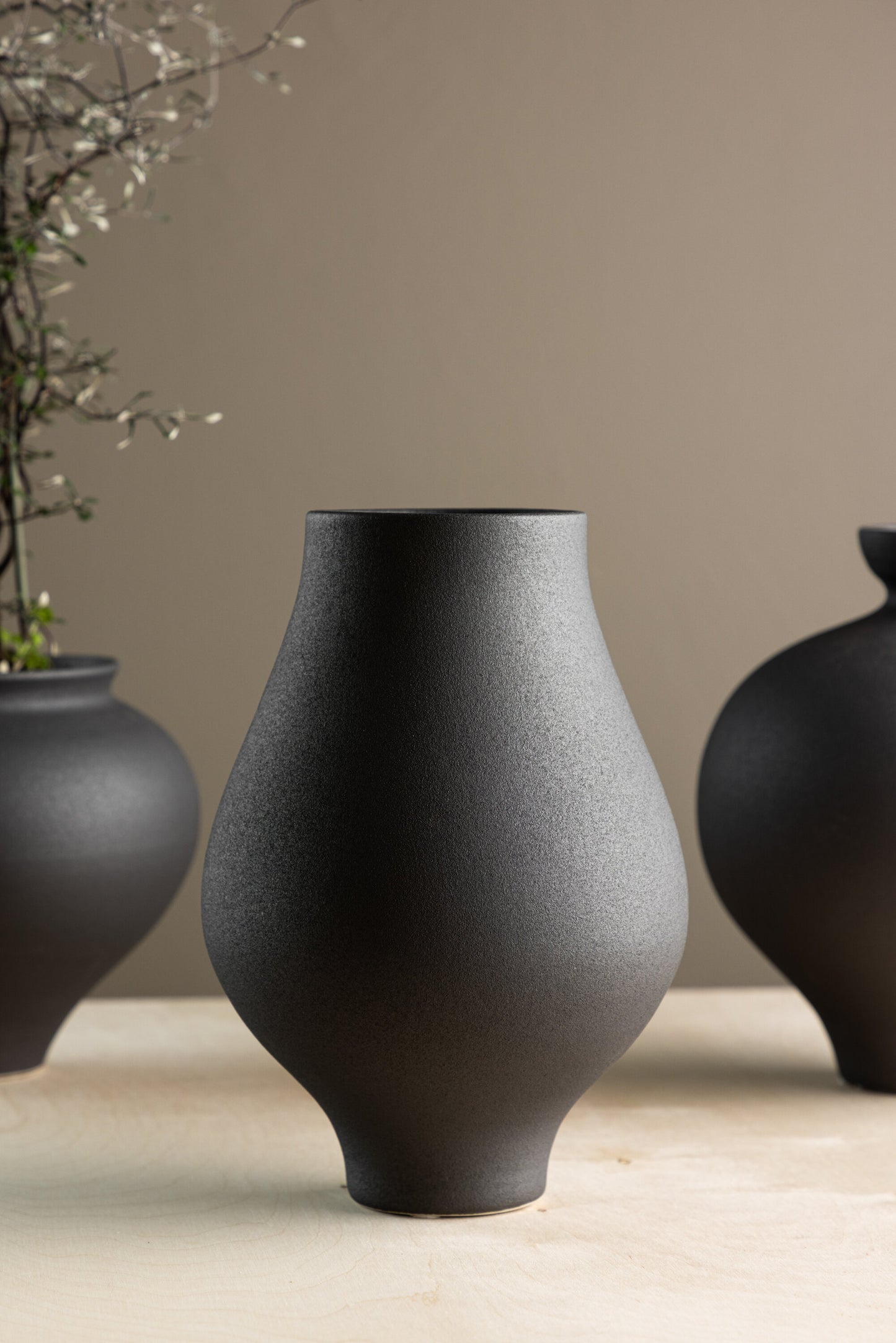 Rellis kleine Vase – Schwarz