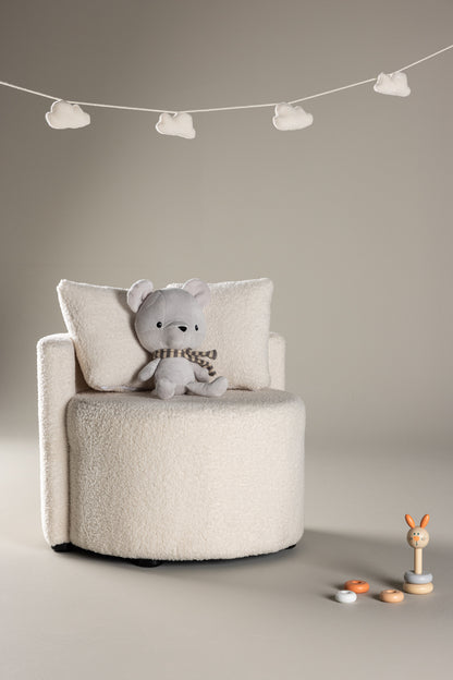 Kelso Kids 2-Sitzer-Sofa – Weißer Teddy FSC 100 %