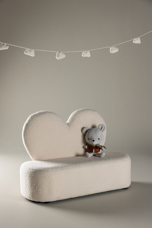 Blumensofa für Kinder - Beige Teddy FSC 100 %