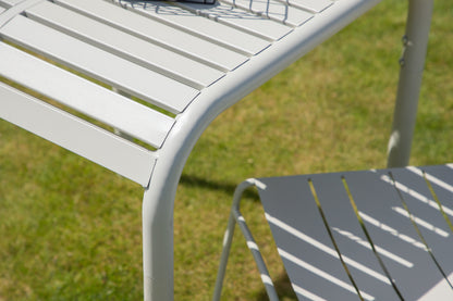 Borneo Cafetable Aluminium - Beige Kvadrat 70 x 70 x