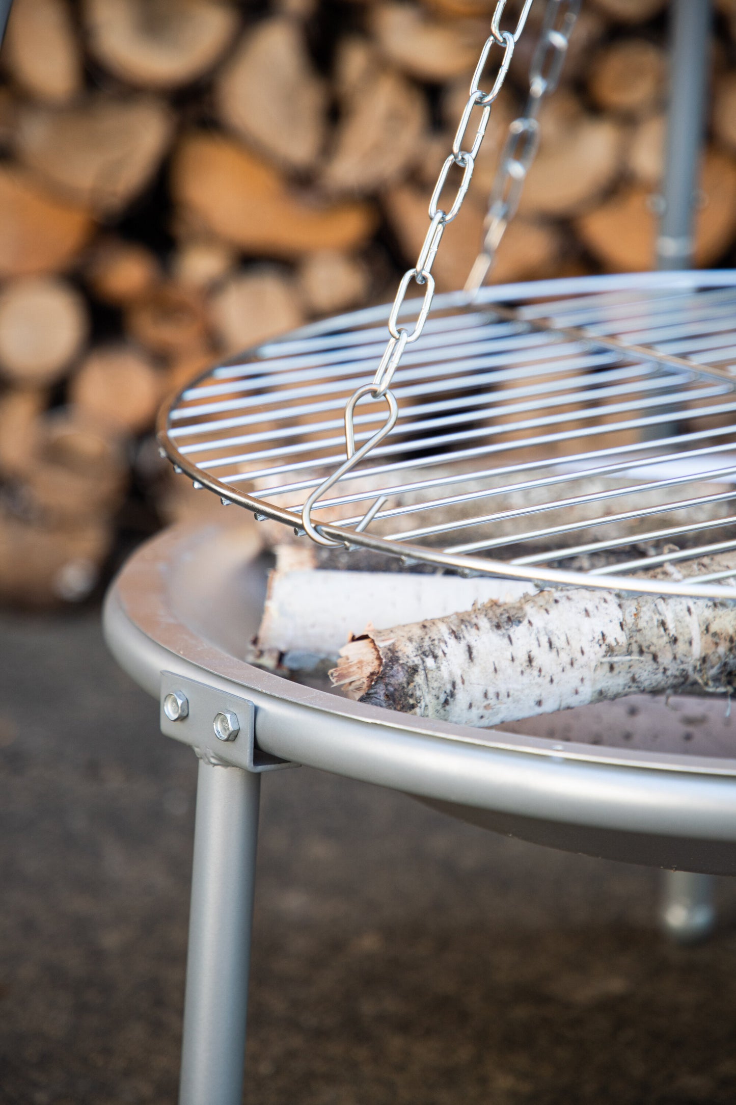 Ukunda FirepitGrill Steel – Silber