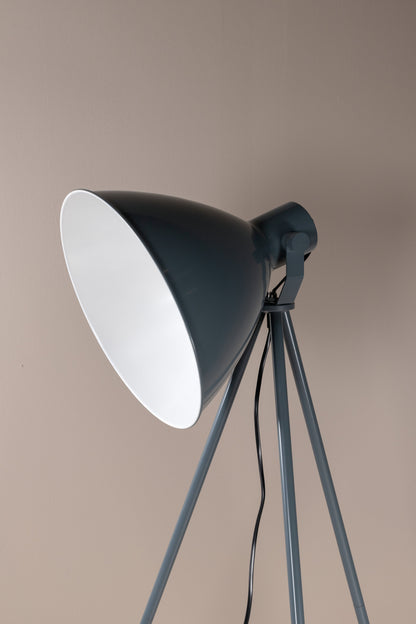 Tiv Stehlampe 140 cm - Blau / Grauer Stahl