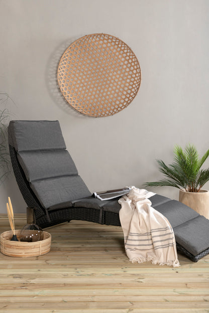 Archie - Sun Lounge Inc. Kissen - Schwarz - Korbgeflecht -