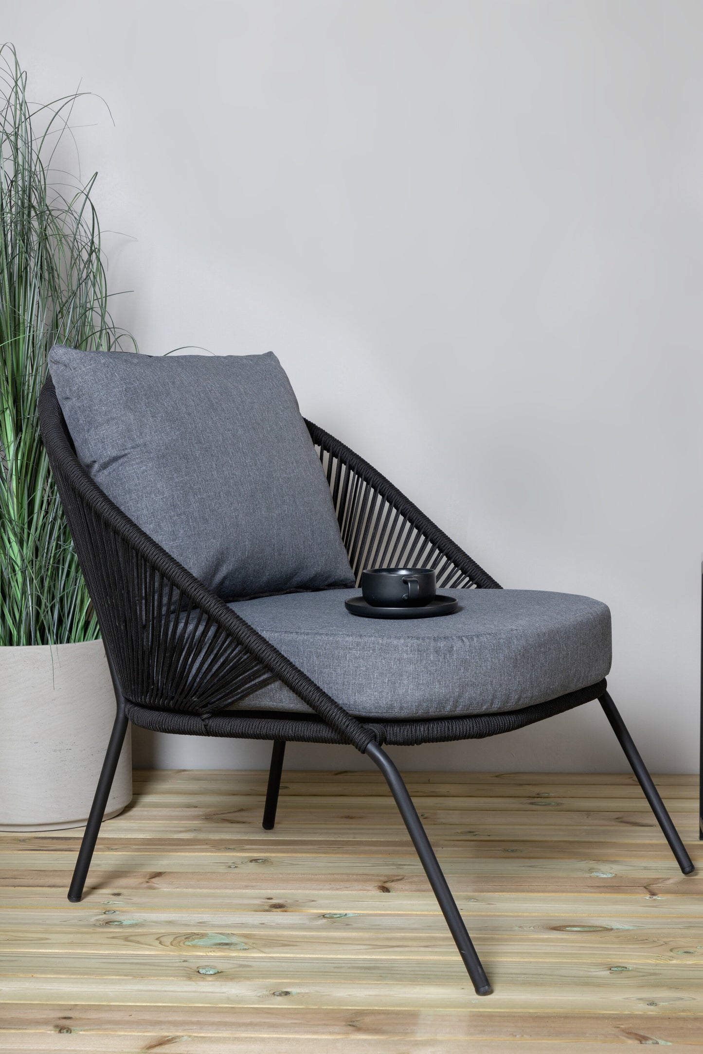 Lindos Lounge Chair 2er-Pack - SchwarzSchwarz